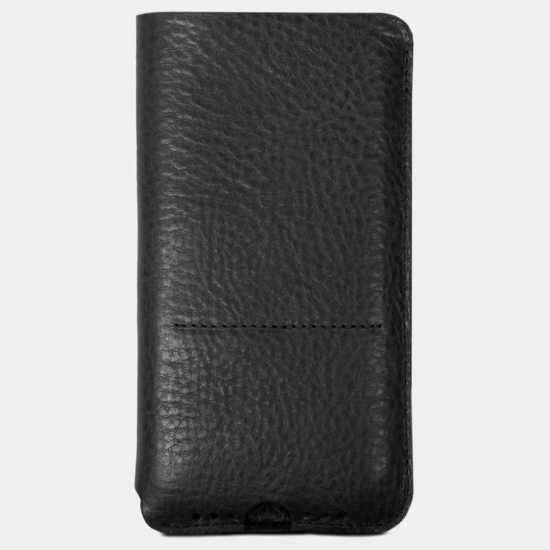 Slim iPhone Sleeve Leder und Filz WALDEMAR mit Kartenfach, Soundholes & Ladeaussparung – Stilvoller Schutz für dein iPhone