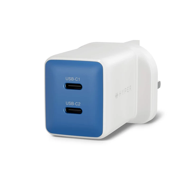 HyperJuice Flex 45 W GaN-Steckdosenladegerät – Blau (UK)