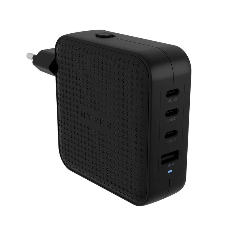 HyperJuice® 100 W USB-C GaN-Reiseladegerät mit Sicherheitsprüfung – Schwarz