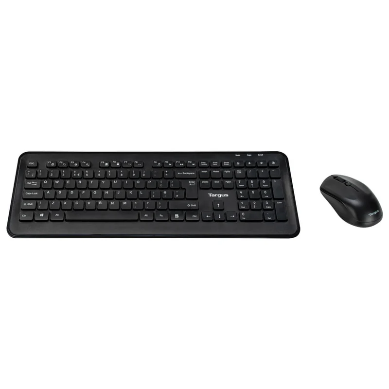 Kabellose Tastatur-Maus-Kombination in voller Größe - Schwarz (UK)