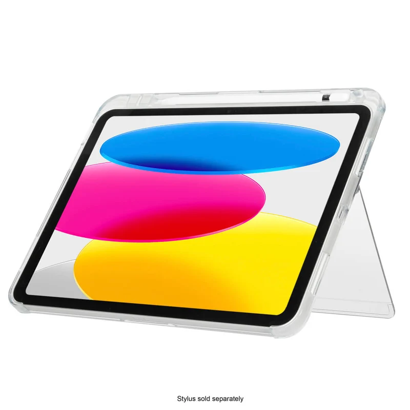 Click-In™ Transparente Hülle + Standfuß für iPad® (A16) und iPad (10. Gen.) 10,9-Zoll