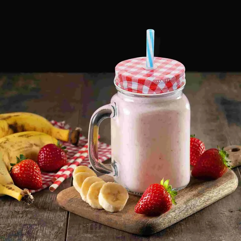 Complete Mason Jar Drinkware Set (Includes Straw & Long Handle Spoon)