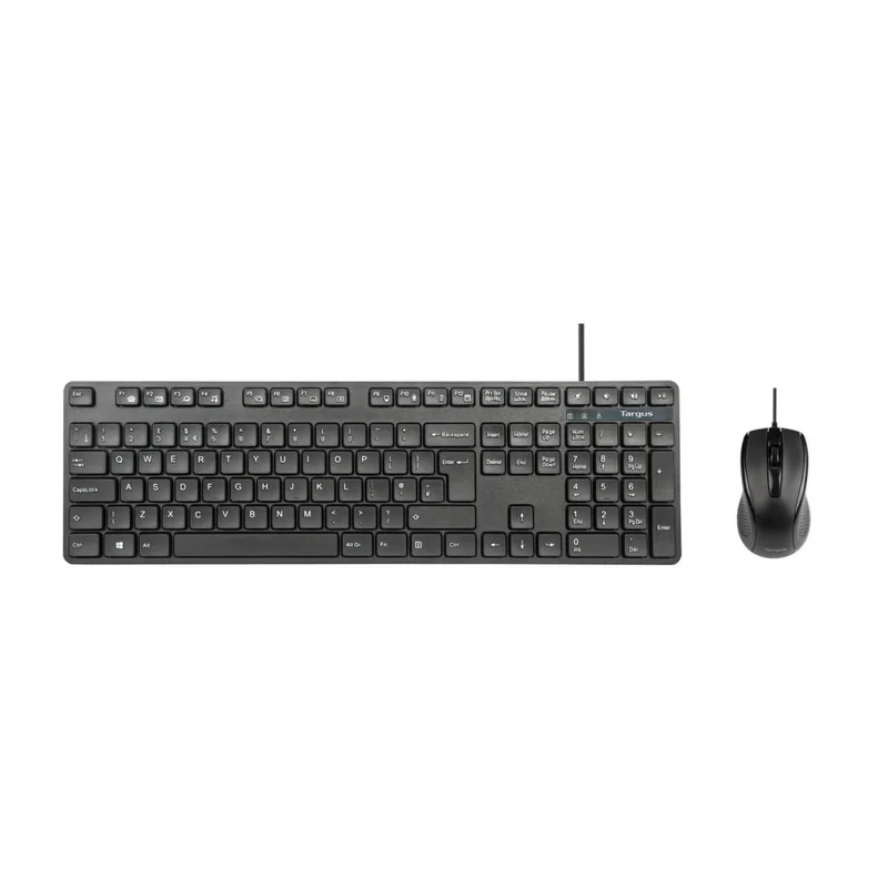 Kabelgebundene Tastatur-Maus-Kombination in voller Größe (Französisch)