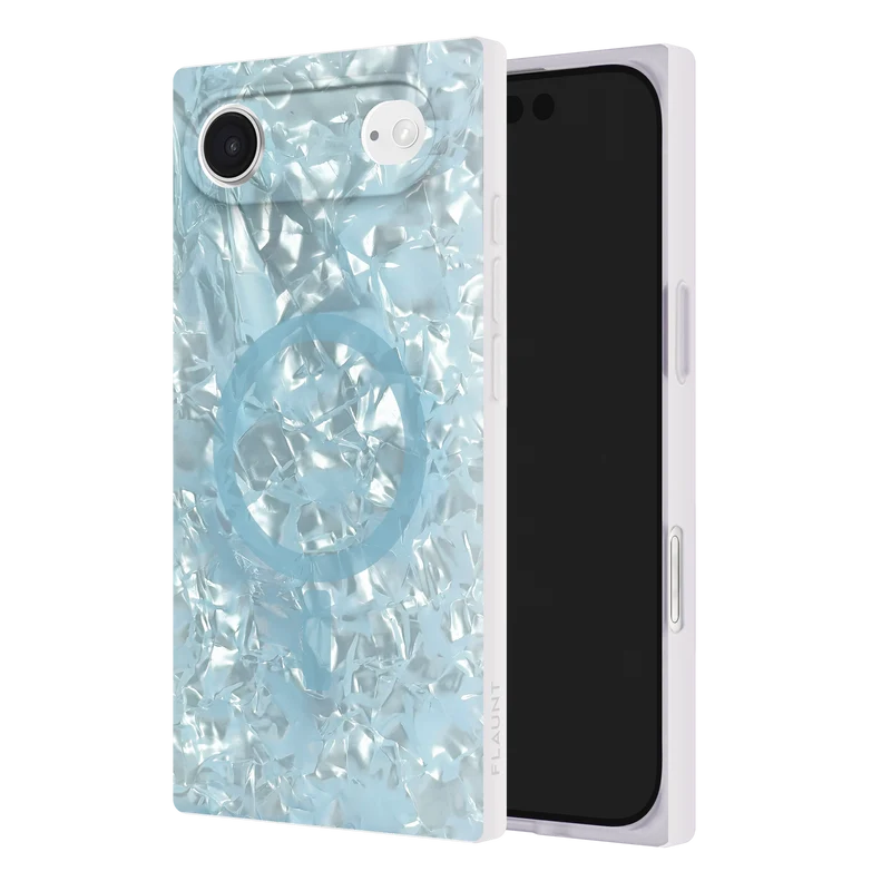 Flaunt Square Icy Blue Pearl for iPhone Air