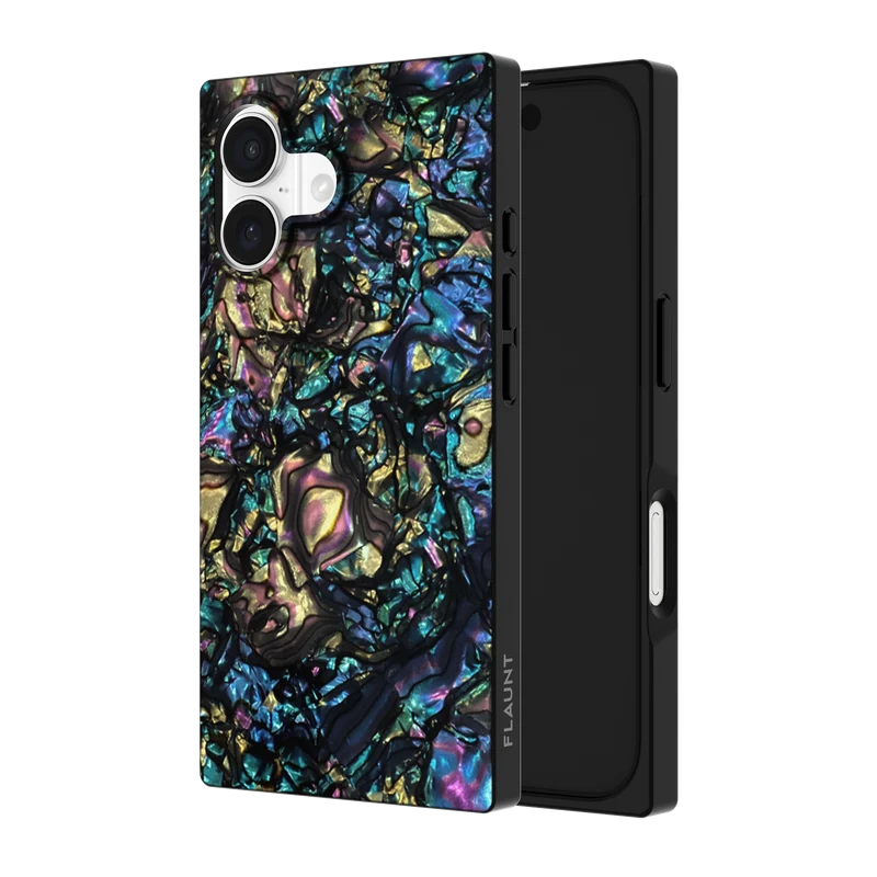 Flaunt Square Abalone Shell for iPhone 17