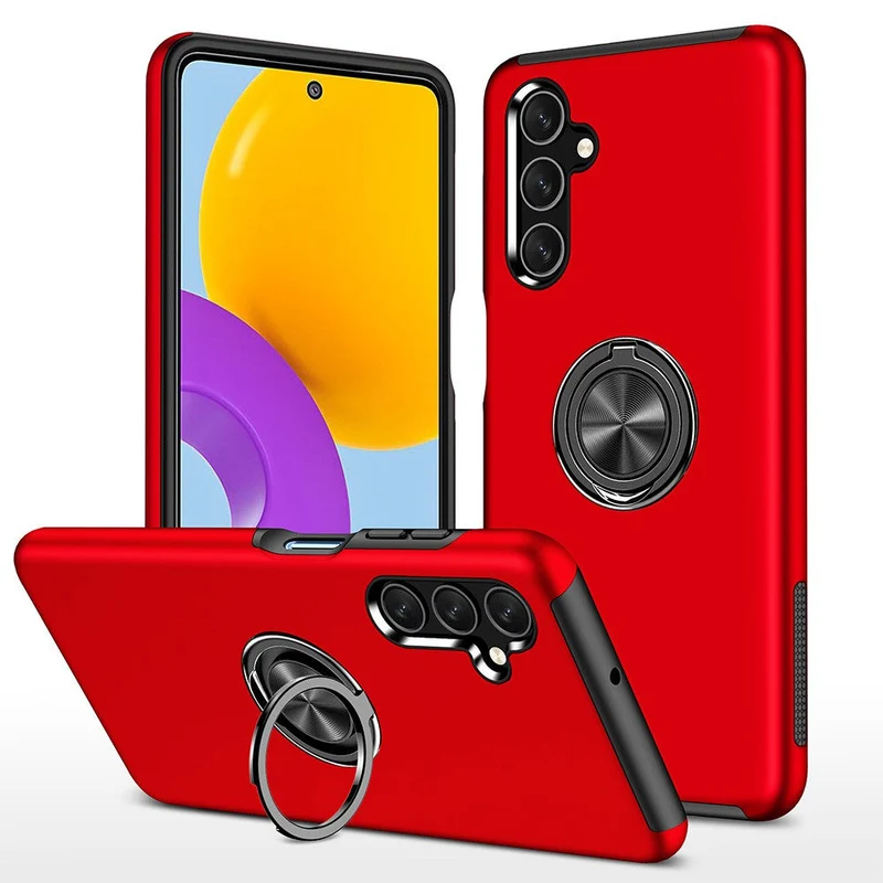 Redefine Magnetic Ring Holder Case for Samsung Galaxy A15 5G - Red
