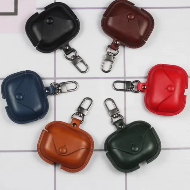 Vintage Leather AirPods Protective Case (Shockproof Earbud Cover)
