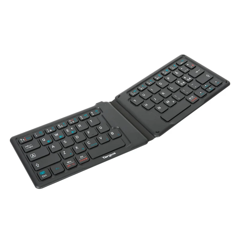Antimikrobielle faltbare ergonomische Tastatur (Nordic)