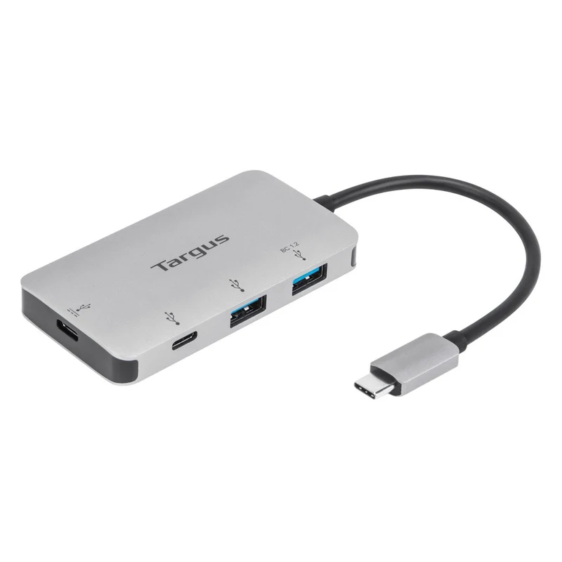 USB-C Multiport-Hub mit 2 USB-A- und 2 USB-C-Anschlüssen und 100 W PD Pass-Through