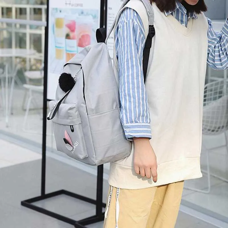 Casual Korean Style Canvas Backpack