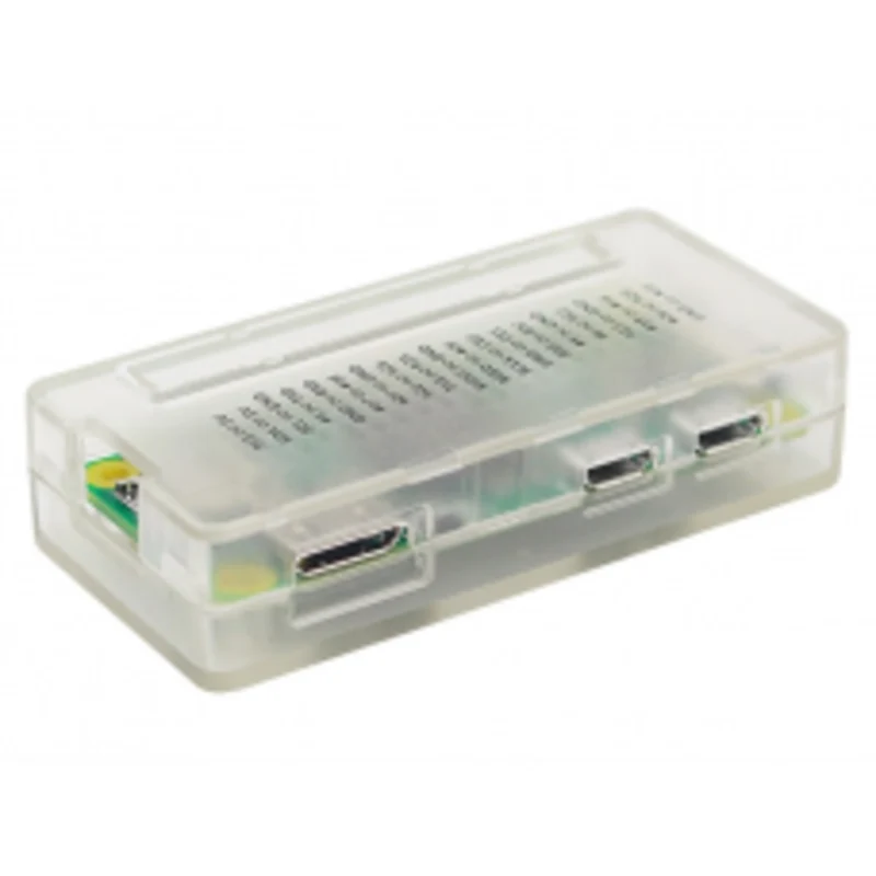 Clear Raspberry Pi Zero case with GPIO space