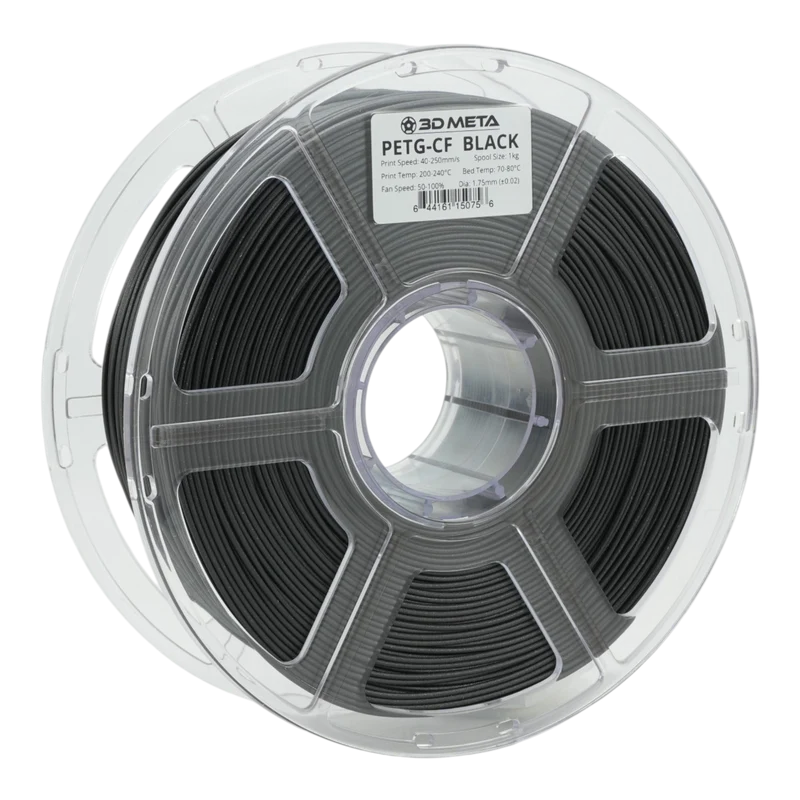 3D META Carbon Fibre PETG 3D Printing Filament - Black