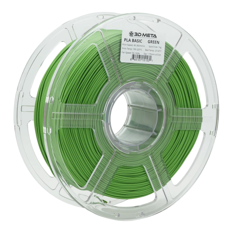 3D META PLA Basic 3D Printing Filament - Green
