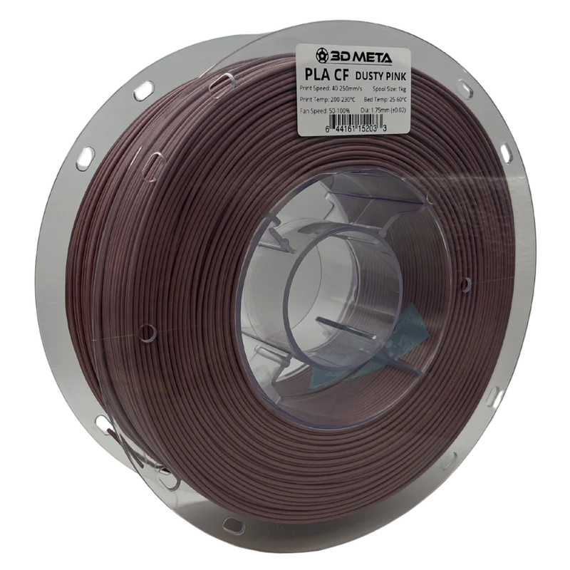 3D META Carbon Fibre PLA 3D Printing Filament - Dusty Pink