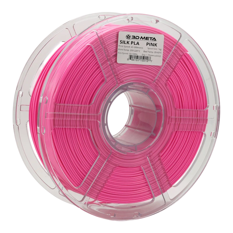 3D META Silk PLA 3D Printing Filament - Pink