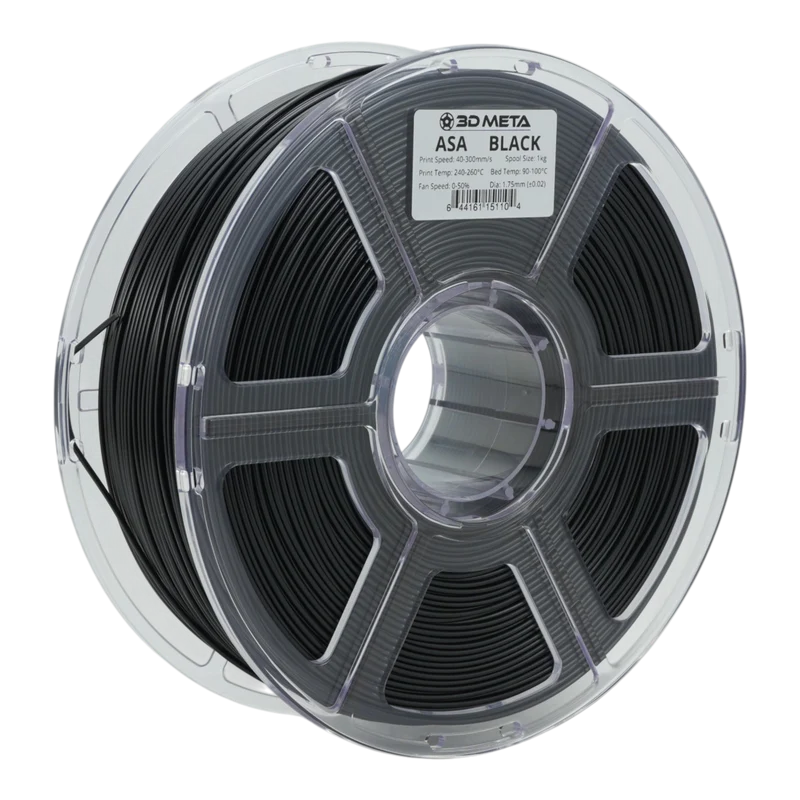 ASA 3D Printing Filament - Black