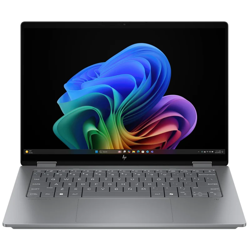 HP OmniBook X Flip 14" WUXGA 2-in-1 OLED Copilot+ AI PC Laptop (Intel Core Ultra 7-256V)[512GB/Silver]