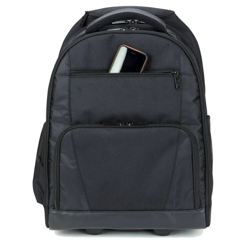 15-15,6" Sport Laptop Rucksack mit Rollen - Schwarz
