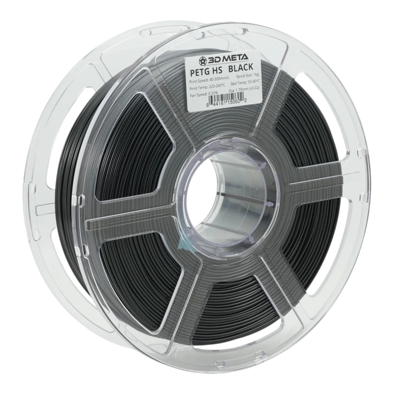 3D META High Speed PETG 3D Printing Filament - Black