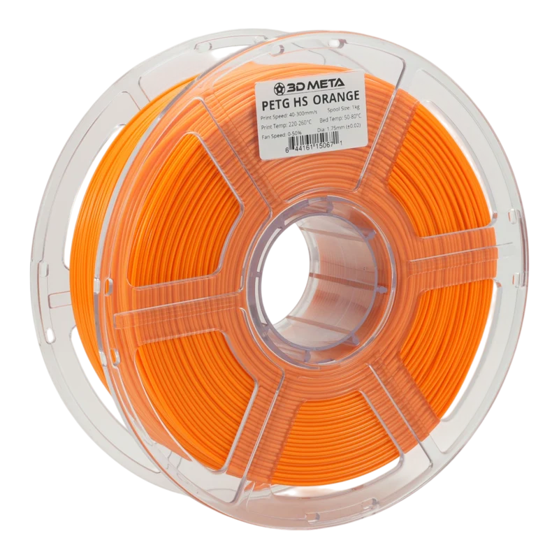 3D META High Speed PETG 3D Printing Filament - Orange
