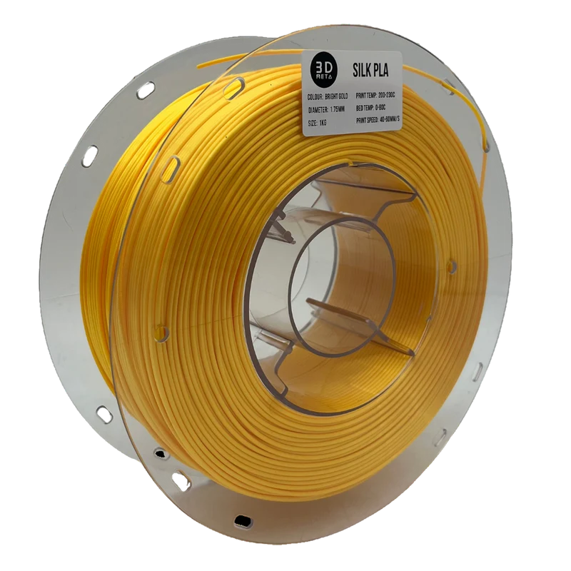 3D META Silk PLA 3D Printing Filament - Bright Gold