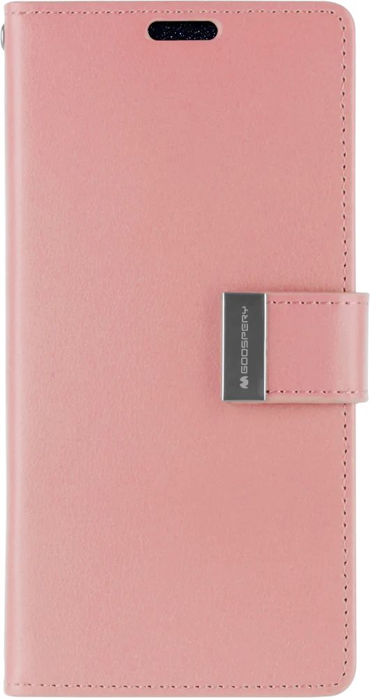 Goospery Rich Diary Case for iPhone 13 Mini - pink