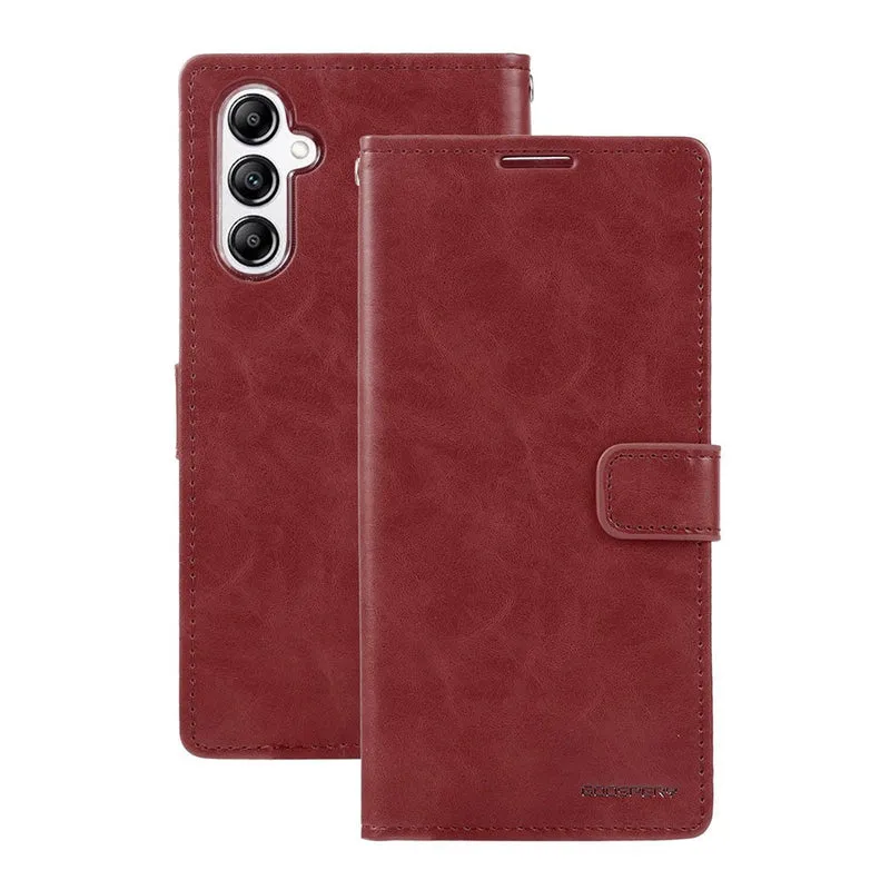 Goospery Bluemoon Diary for Samsung Galaxy A35 5G - Wine